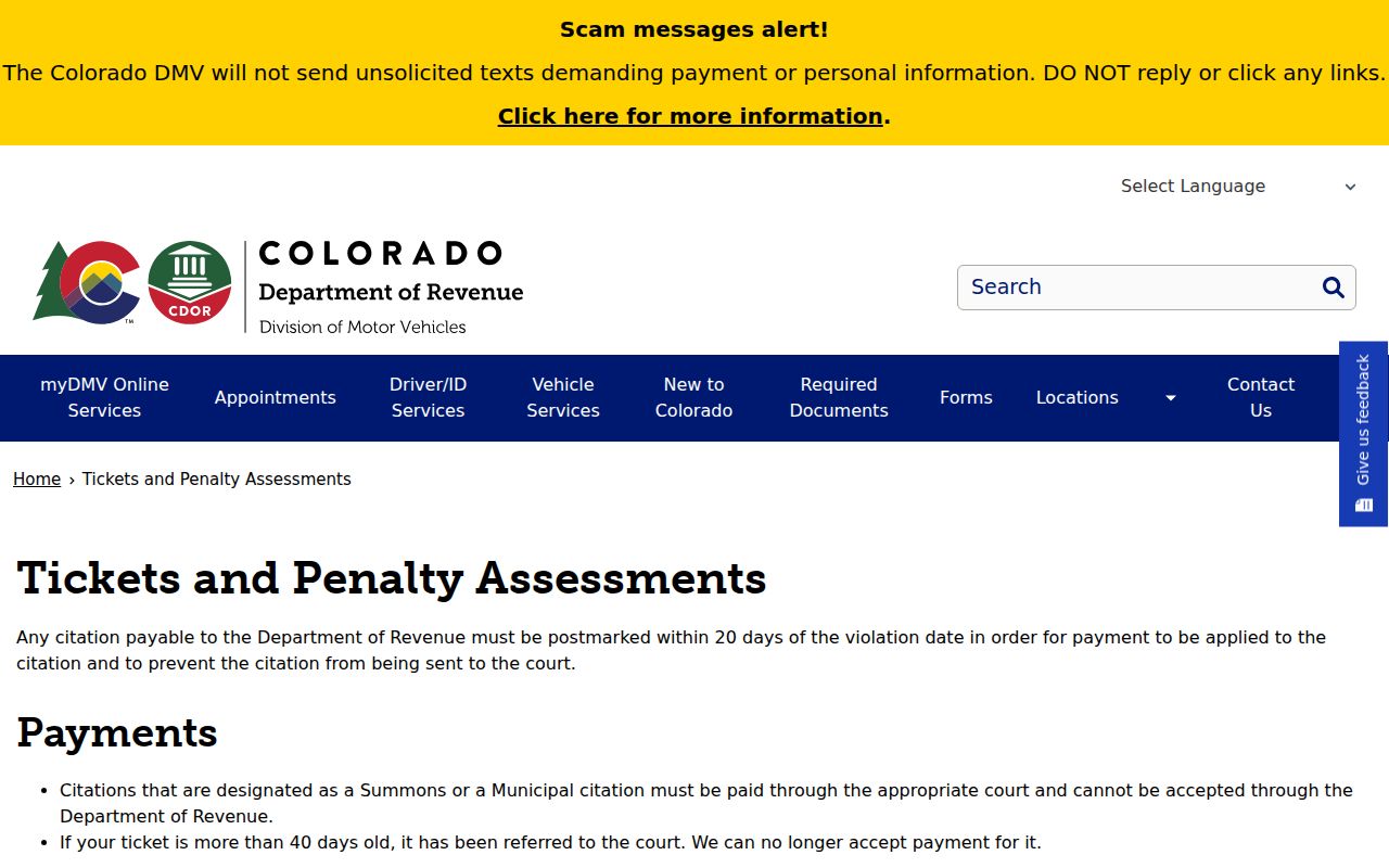 Summit County traffic court records ticket guidance